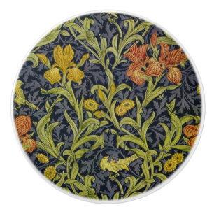 Iris Pattern (by William Morris) Ceramic Knob