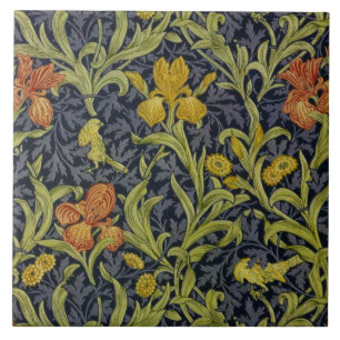 Iris Pattern (by William Morris) Ceramic Tile