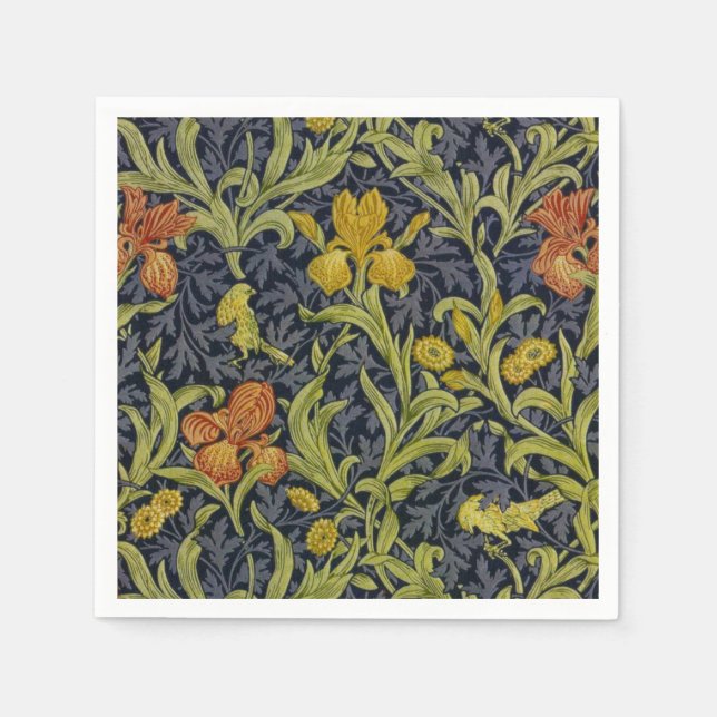 Iris Pattern (by William Morris) Napkin (Front)