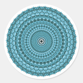 Iris Pattern Classic Round Sticker