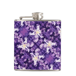 Iris Print Design Flask