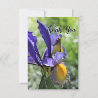 Iris Purple Thank You Card