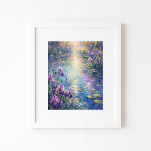 Iris Reflections Art Print