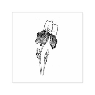 Iris Rubber Stamp