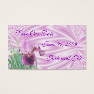 Iris Save the Date card-customise