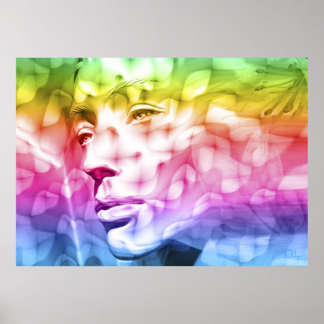 Iris  scarf poster (Front)