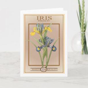 iris seed packet card