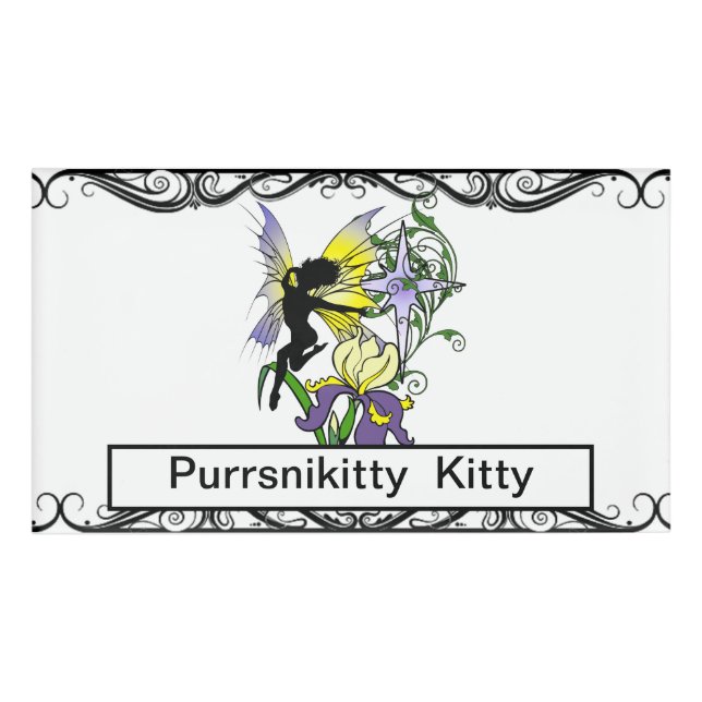 Iris Shadow Fairy Name Tag (Front)