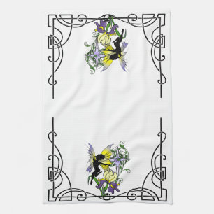 Iris Shadow Fairy Tea Towel