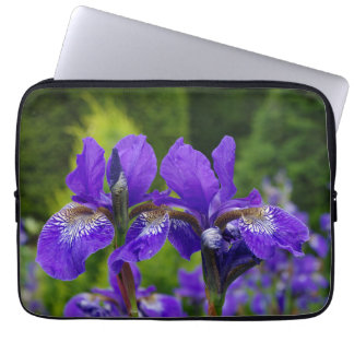 Iris sibirica floral photography  laptop sleeve