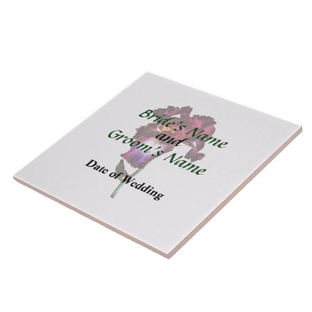 Iris Splash O' Wine Tile (Side)