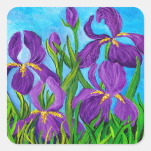 Iris Square Sticker