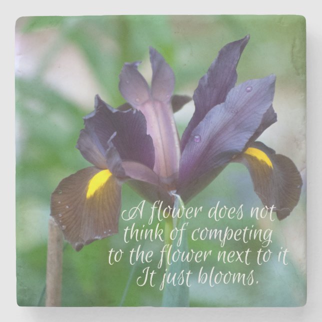 Iris Stone Coaster (Front)