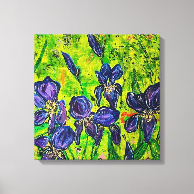 Iris Stretched Canvas Print (Front)