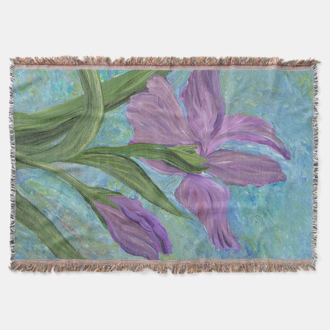 Iris throw blanket (Front)