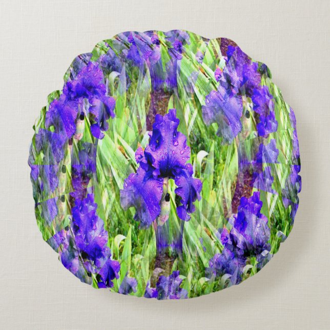 Iris Twirl..... Round Cushion (Front)