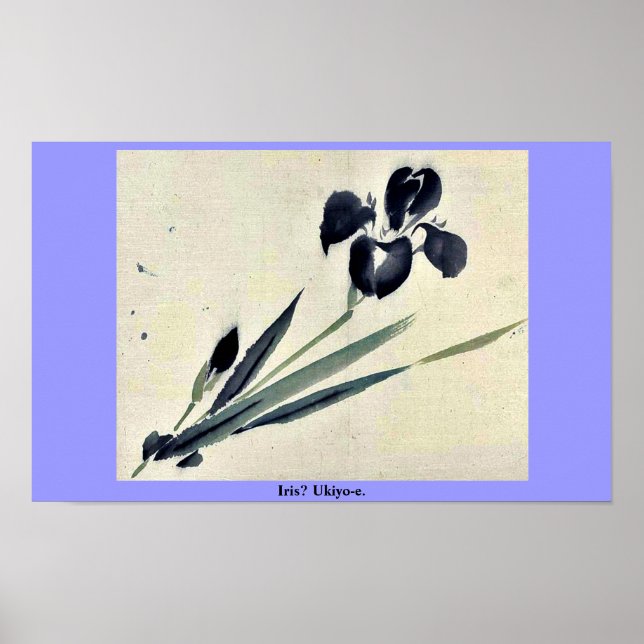Iris? Ukiyo-e. Poster (Front)