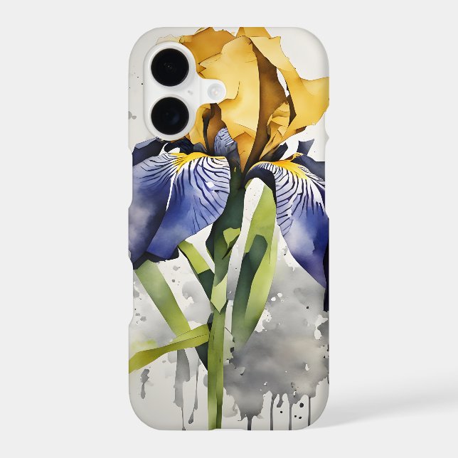 Iris - Watercolor flowers (Back)