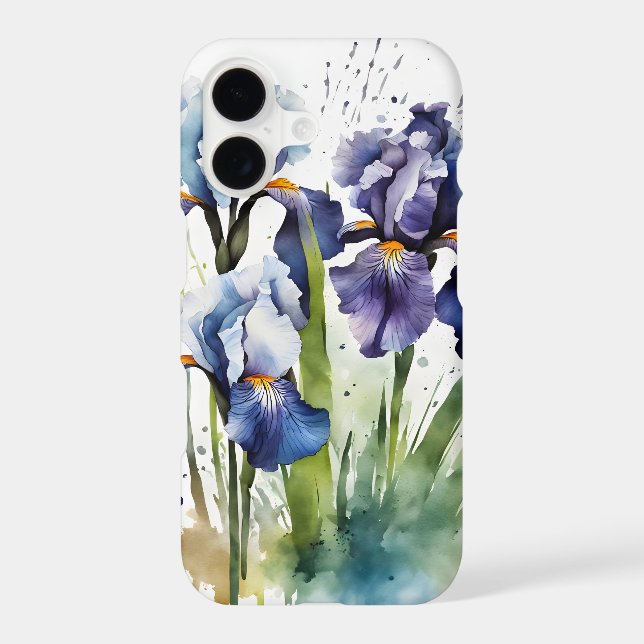 Iris - Watercolor flowers (Back)