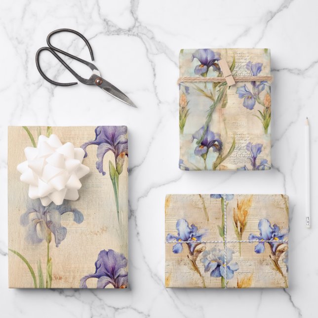 Iris wrapping paper (Front)