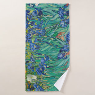 Irises, 1889 bath towel