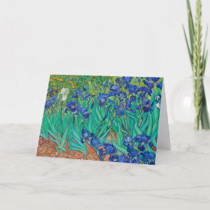 Irises, 1889 by Vincent van Gogh Card