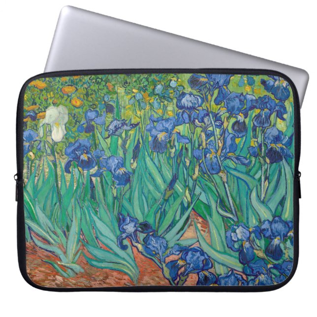Irises, 1889 laptop sleeve (Front)