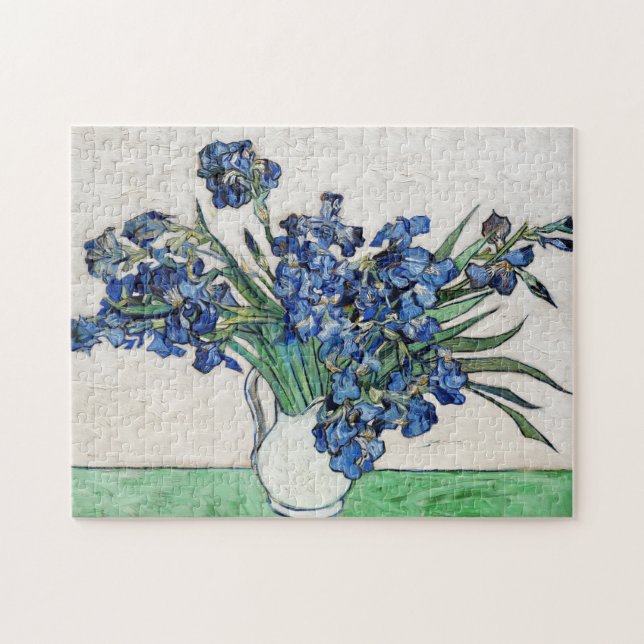 Irises (1890) by Vincent Van Gogh Jigsaw Puzzle (Horizontal)