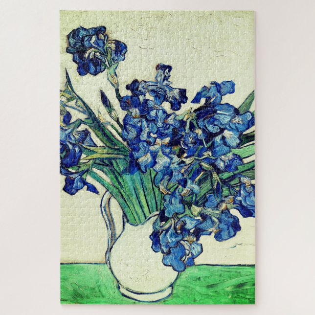 Irises (1890) by Vincent Van Gogh Jigsaw Puzzle (Vertical)