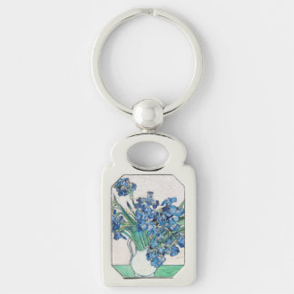 Irises (1890) by Vincent Van Gogh Key Ring