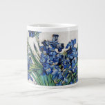 Irises (1890) by Vincent Van Gogh Large Coffee Mug<br><div class="desc">Pretty , Vintage , Beautiful painting Vincent Van Gogh Irises (1890) . This is an old masterpiece from the dutch master painter Vincent Van Gogh. This fine art old oil painting of has beautiful, vibrant, saturated colour. This old painting depicts a bunch of violet blue irises. Vincent Van Gogh was...</div>