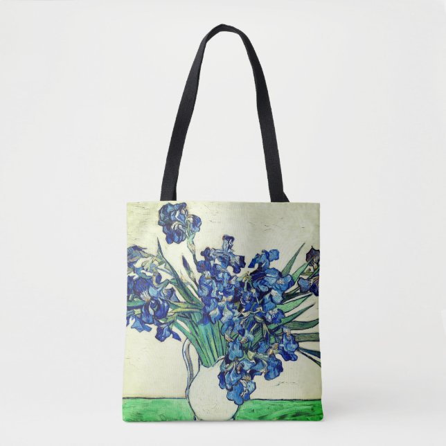 Irises (1890) by Vincent Van Gogh Tote Bag (Front)