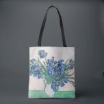 Irises (1890) by Vincent Van Gogh Tote Bag<br><div class="desc">Are you a fan of Vincent Van Gogh - the famous dutch painter? Or are you a fan of old historical paintings in general? Here is one of them: Irises,  by Vincent Van,  painted in 1890.</div>