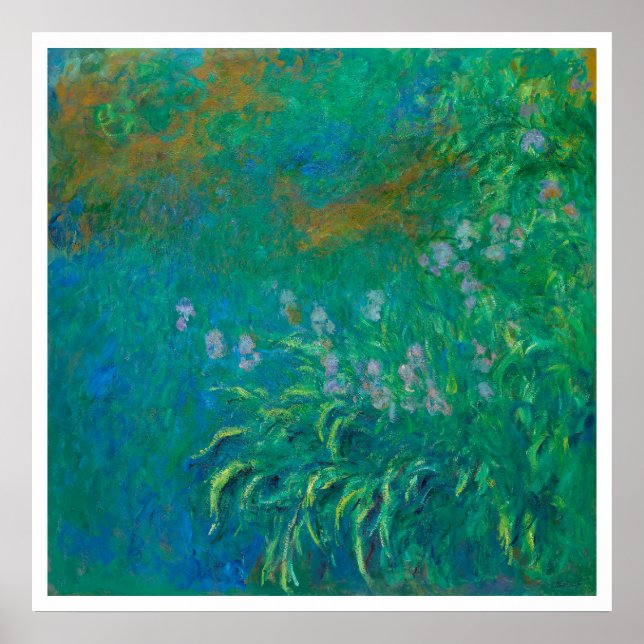 "IRISES 1914-1917" CLAUDE MONET POSTER (Front)