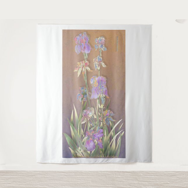 Irises Art Tapestry (Front)