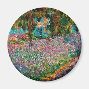 Irises At Giverny Claude Monet Magnet
