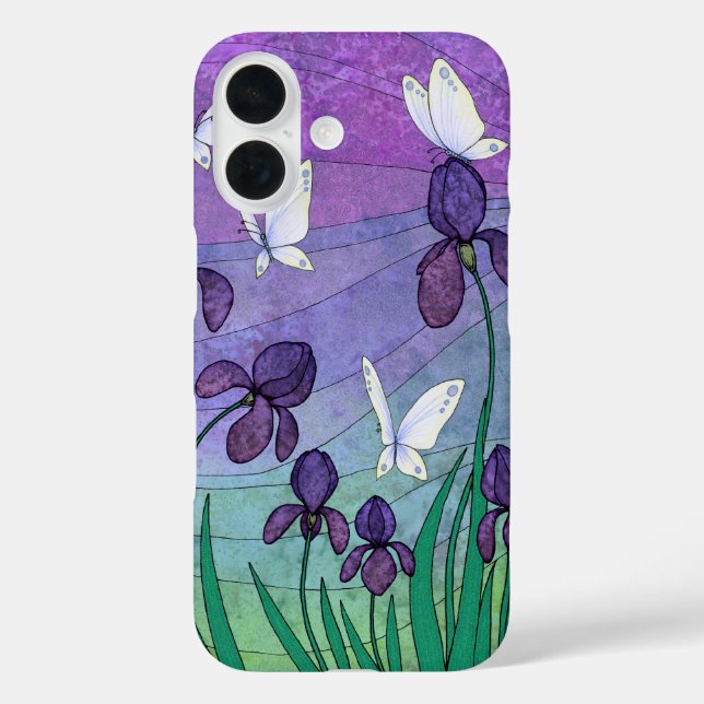 irises & butterflies Case-Mate iPhone case (Back)