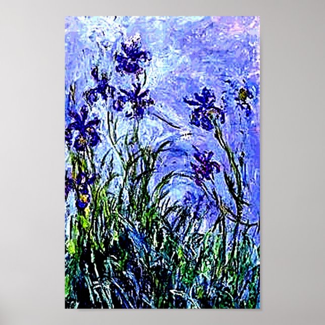 Irises by Claude Monet Poster (Front)