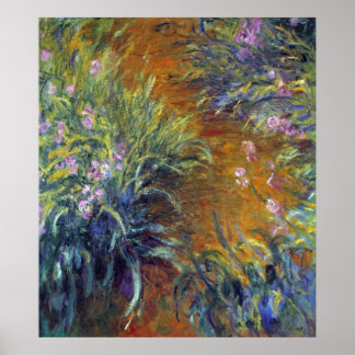 Irises by Claude Monet Poster