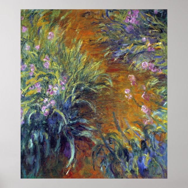 Irises by Claude Monet Poster (Front)