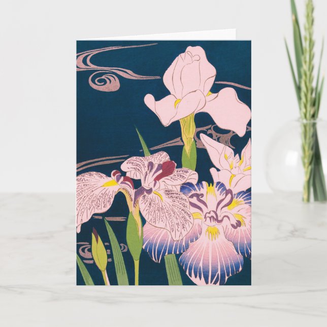 IRISES  BY KOGYO TSUKIOKA THANK YOU CARD (Front)