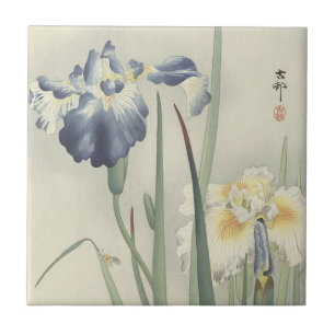 Irises by Ohara Koson Ceramic Tile