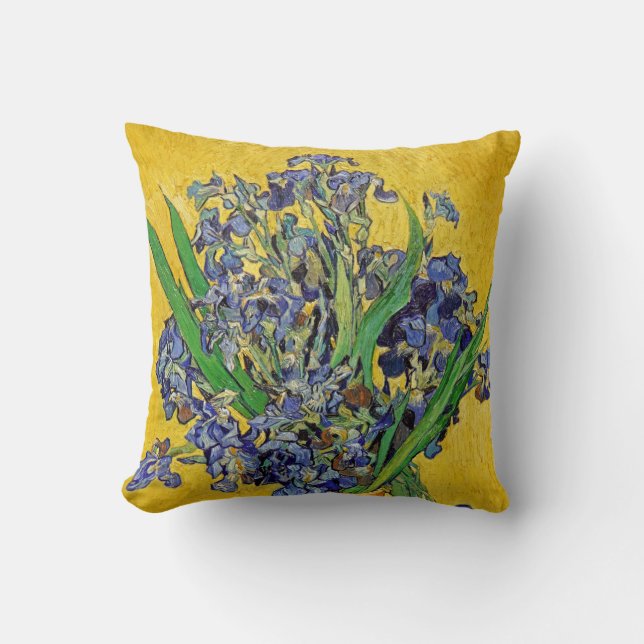 Irises by Van Gogh Cushion (Front)