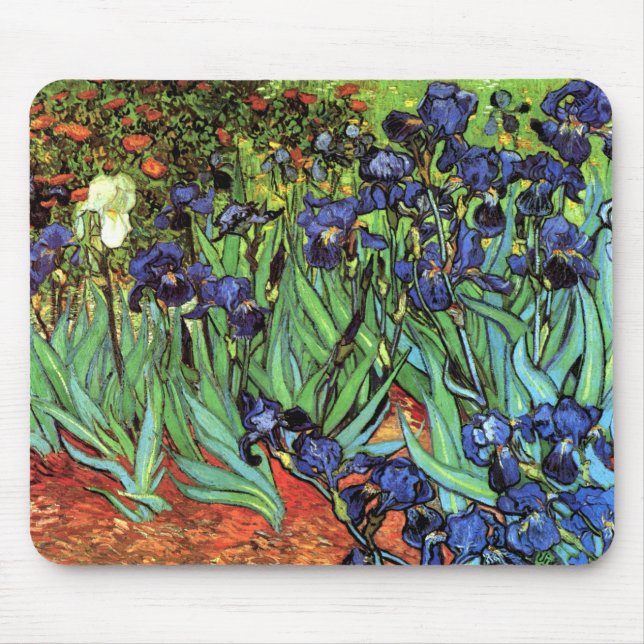 Irises by Van Gogh Fine Art Mouse Pad (Front)
