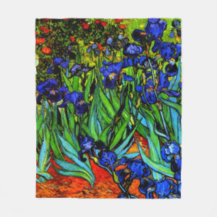 Irises by van Gogh Fleece Blanket