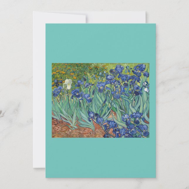 Irises by Van Gogh Holiday Card (Front)