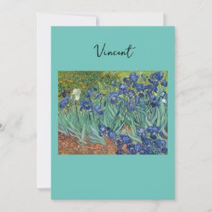Irises by Van Gogh Holiday Card