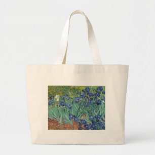 Irises by Van Gogh Large Tote Bag