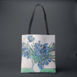 Irises by Van Gogh Tote Bag<br><div class="desc">Beautiful Fine Arts Painting Tote Bag. Colourful and classic. A great conversation starter!  Take to School,  Library,  Farmer’s Market. Fill with flowers,  books,  school supplies,  or self care items,  for teacher,  friend or coworker as a thoughtful gift that doesn’t have to be wrapped!</div>