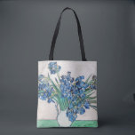 Irises by Van Gogh Tote Bag<br><div class="desc">Beautiful Fine Arts Painting Tote Bag. Colourful and classic. A great conversation starter!  Take to School,  Library,  Farmer’s Market. Fill with flowers,  books,  school supplies,  or self care items,  for teacher,  friend or coworker as a thoughtful gift that doesn’t have to be wrapped!</div>